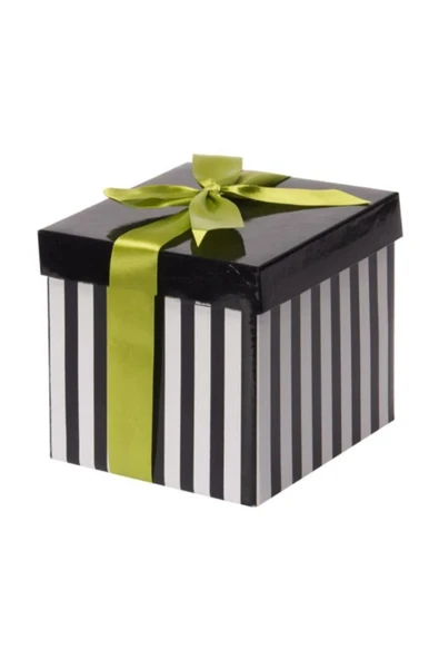 Partini Seç Beyaz Katlanabilir Hediye Kutusu 12,5x12,5 Cm ürün görseli 1