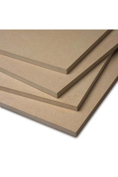 iAhşap (Ebat 30x50 cm-Kalınlık 4 MM-9 Adet) Duralit Ham MDF Panel Plaka ürün görseli 1