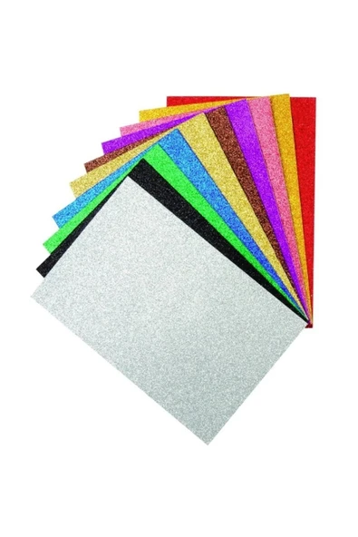 TİFOYS Simli Yapışkansız Eva A4 20x30 Cm 10lu - 1 Paket ürün görseli 1