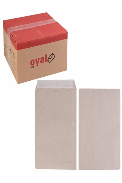 AOZ DEKOR Oyal Zarf Torba 17X25 Kraft Silikonlu 50'li ürün görseli 1