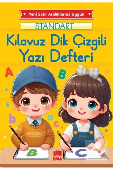 Ema Çocuk Kılavuz Dik Çizgili Yazı Defteri 2024-2025 - 17x24cm - 48 Sayfa ürün görseli 1