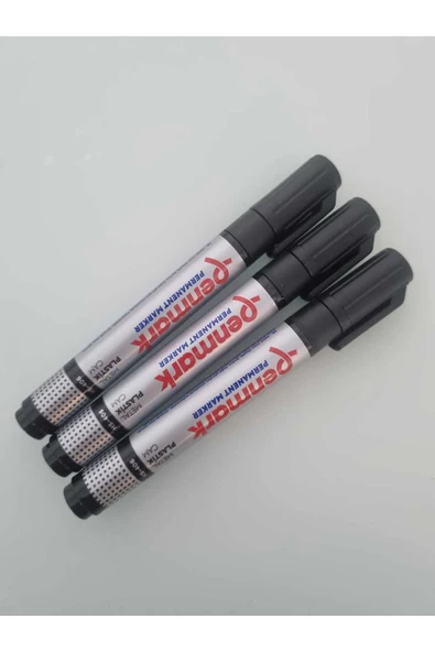 penmark Permanent Marker Kesik Uç Siyah (3 adet) ürün görseli 1