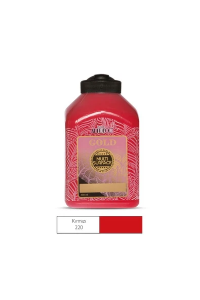 Artdeco Gold Multi Surface Akrilik Boya 500 Ml. 220 Kırmızı ürün görseli 1