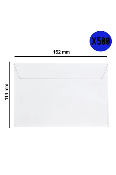 Oyal Kare Beyaz Mektup Zarfı(Gloria) 114x162 mm 70 Gr Silikonlu 500 lü(1 Koli) ürün görseli 1