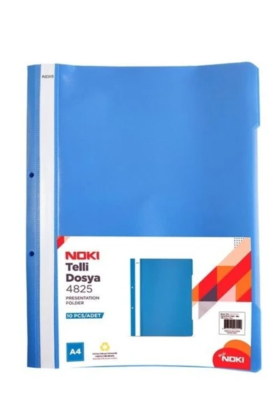 Noki Eco Mavi Plastik Telli Dosya 10 Adet - Resim 2
