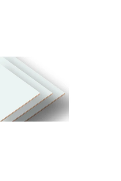 WoodyWorks Tek Tarafı Beyaz Boyalı Duralit Mdf 35x50cm Çok Amaçlı Levha, Resim Altlığı, 3mm ürün görseli 1