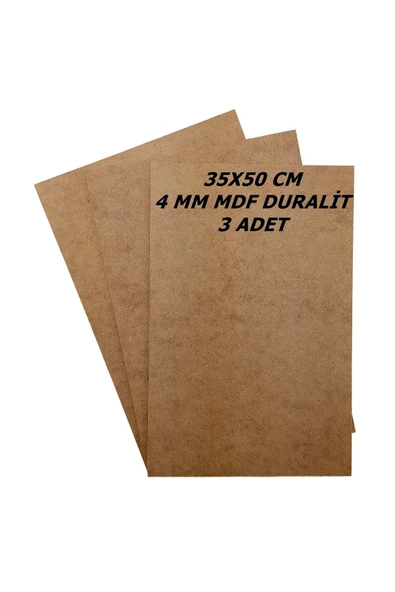 SEYFİKİRTASİYE 35x50 Cm 3 Adet 4 Mm Mdf Duralit ürün görseli 1