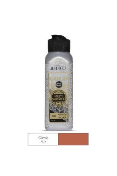 Artdeco Gold Multi-surface Metalik Akrilik Boya 140ml Gümüş ürün görseli 1