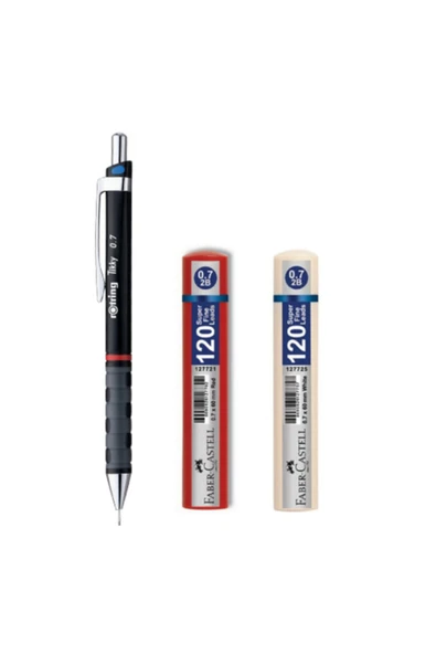 Notpa Rotring Tikky 0.7 Mm Kahverengi Kalem Ve Faber Castell Min Uç Y ürün görseli 1