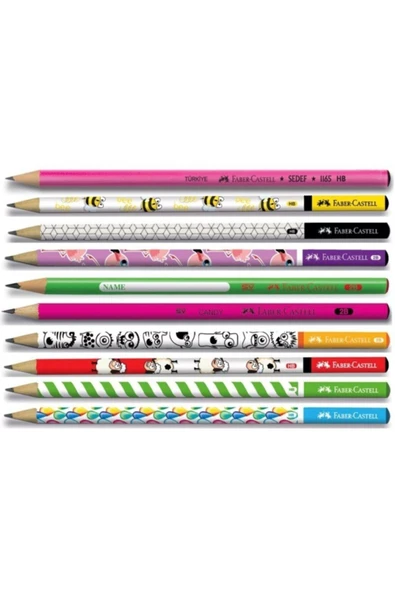 Faber Castell 10 Adet 2b Kurşun Kalem (silgi Ve Kalemtıraş Hediyeli) ürün görseli 1