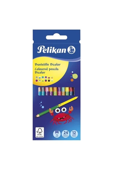 Pelikan Kuru Boya Çift Uçlu 12 Li Kutu ürün görseli 1