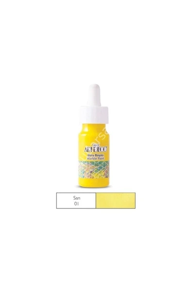 Artdeco Ebru Boyası 01 Sarı 30ml Damlalık Başlık ürün görseli 1