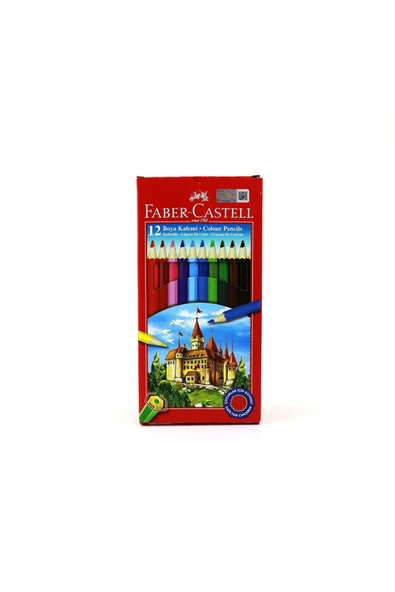 Faber Castell Faber 12 Renk Kuru Boya Kalemi 1/1 Tam Boy 51711163120 ürün görseli 1