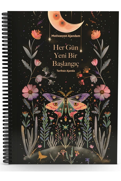 Testfen Yayınları Her Gün Yeni Bir Başlangıç-Motivasyon Ajandam-Tarihsiz Ajanda(Sticker ve Emoji İlaveli) ürün görseli 1