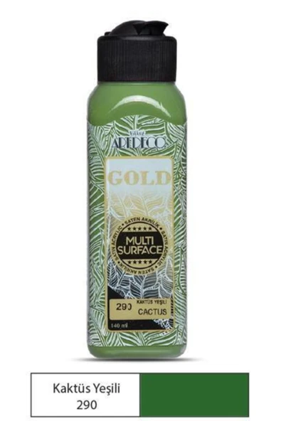 Artdeco Gold Multi Surface Akrilik Boya 140 ml. 290 KAKTÜS YEŞİLİ ürün görseli 1