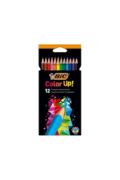 Bic Color Up Üçgen Kuru Boya Kalemi 12’Li 950527 ürün görseli 1