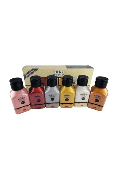 Artdeco Akrilik Boya 6x75 Ml Set Metalik Renkler Lv-y-070ı-as3 ürün görseli 1