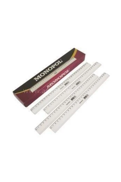 Monopol 1603 Mercekli Plastik Cetvel 30 Cm.(3 ADET) ürün görseli 1