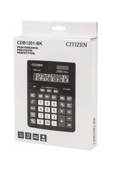 Citizen Cdb-1201bk 12 Hane Hesap Mak. - Resim 2