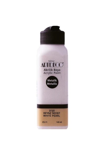 Artdeco Akrilik Boya 140 ML Metalik Beyaz 071R-3720 ürün görseli 1