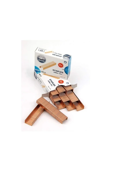 Delta 1551 Zımba Teli No:24/6 Sarı 10'lu Paket (3 Paket) ürün görseli 1