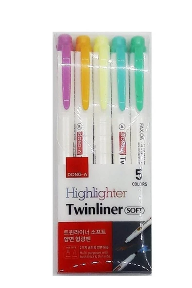 Dong-A Twinliner Soft Fosforlu Kalem ürün görseli 1
