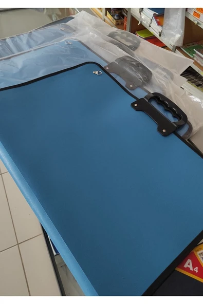 Yerli Mavi Sök Tak Askılı Resim Dosyası - Okul Çantası- Proje Çantası 35*50 Cm ürün görseli 1