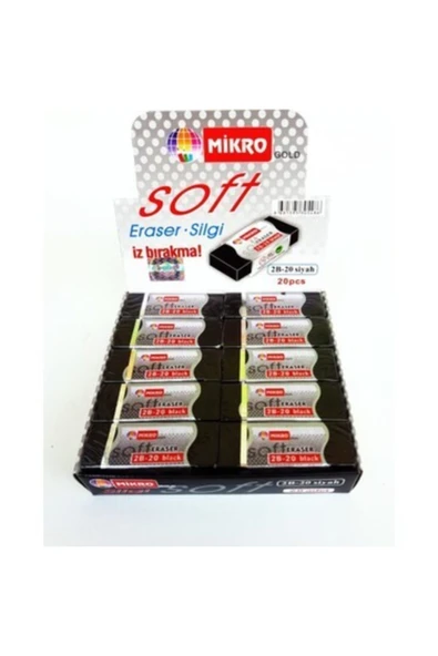 MİKROGOLD 2b-30s Siyah Nano Silgi 1 Adet Fiyatıdır. ürün görseli 1