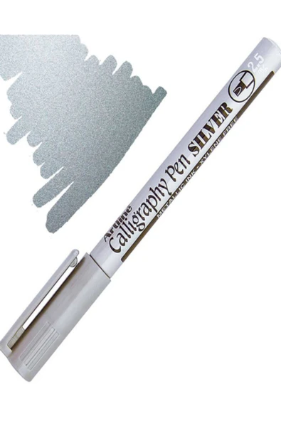 artline Calligraphy Pen Kaligrafi Kalemi 2.5 mm Silver ürün görseli 1