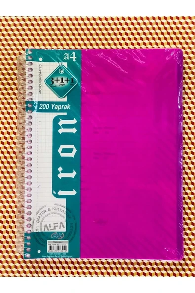 Alfa Iron 3+1+1 Bölmeli Defter 200 Yp ürün görseli 1