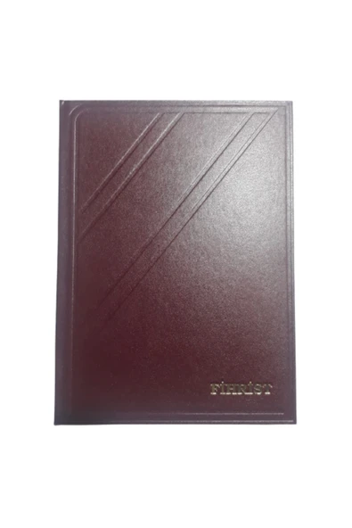 SİM 12 Li Ticari Fihrist 20x28 Cm Dikişli Bordo ürün görseli 1