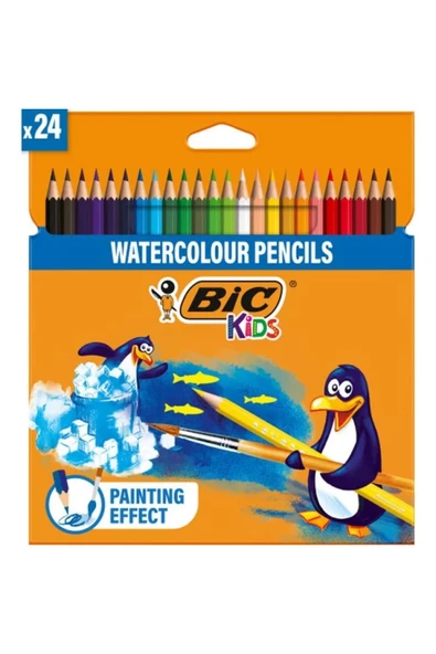 Bic AQUACOULEUR KURU-SULU BOYA KALEMİ TAM BOY 24'LÜ 8575633 ürün görseli 1