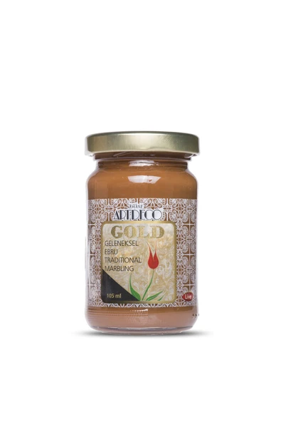 Artdeco Gold Geleneksel Ebru Boyası 105ml - 650 Kahverengi ürün görseli 1