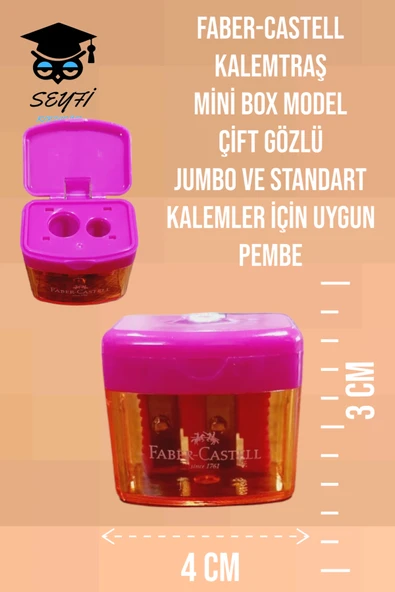 Faber Castell 1 ADET KALEMTRAŞ ÇEŞİTLİ MODELLER F-CASTELL %100  KALEMTIRAŞ ürün görseli 1