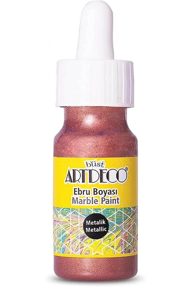 Artdeco Damlalıklı Metalik Ebru Boyası 30ml Bakır / 17B28 ürün görseli 1