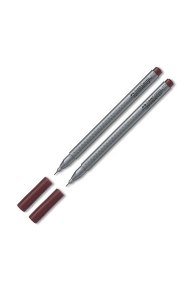 Faber Castell Faber Grip Finepen 0.4 Mm Keçe Kalem Kahve (5020151687) 2 Li Paket ürün görseli 1