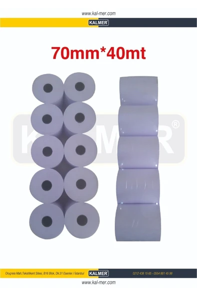 KALMER Sbec - Rehoo 70 Mm *40 Mt Rulo Printer Kağıdı ürün görseli 1