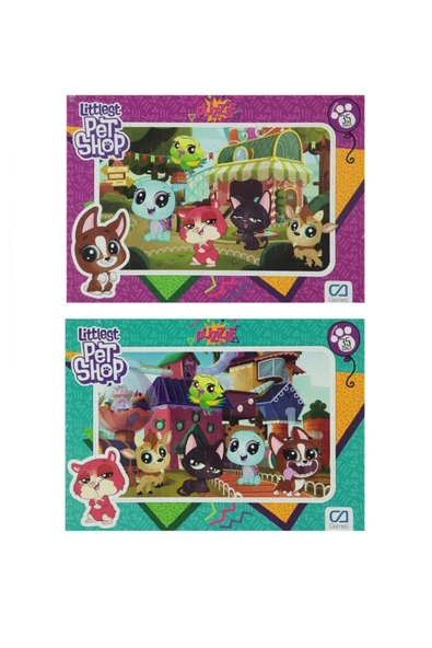 CA Games Littlest Pet Shop Frame Puzzle 35 Parça X 2 Li Set ürün görseli 1