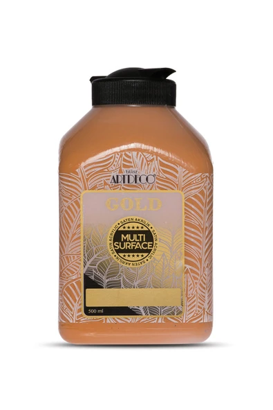 Artdeco Gold Multi Surface Saten Akrilik Boya 500ml 301 Meşe Rengi ürün görseli 1