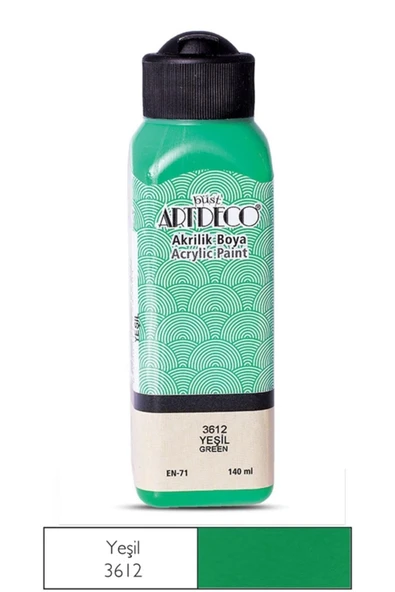 Artdeco Akrilik Boya 140 Ml Yeşil 3612 ürün görseli 1