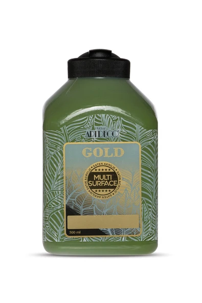 Artdeco Gold Multi Surface Saten Akrilik Boya 500ml 290 Kaktüs Yeşili ürün görseli 1