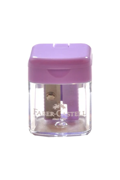 Faber Castell Mini Box Kalemtraş Pastel Renkler - Lila ürün görseli 1