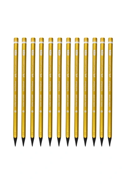 Faber Castell Gold Edition 2½b Sınav Kalemi Kurşun Kalem 12 Adet ürün görseli 1