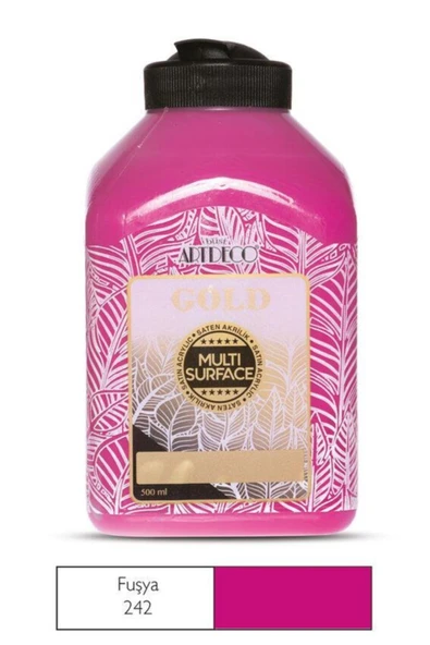 Artdeco Gold Multi Surface Akrilik Boya 500ml 242 Fuşya ürün görseli 1