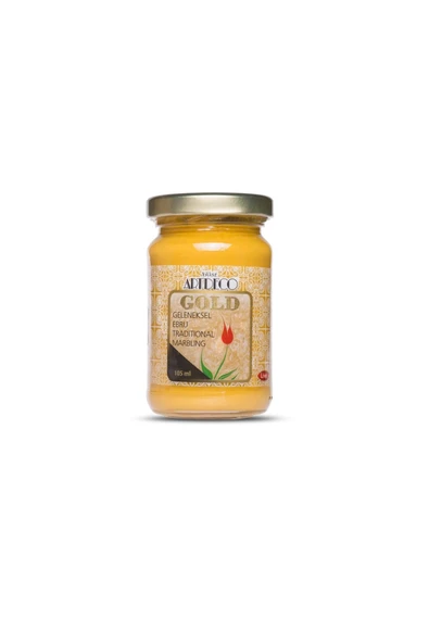 Artdeco Gold Geleneksel Ebru Boyası 105ml - 165 Oksit Sarı ürün görseli 1