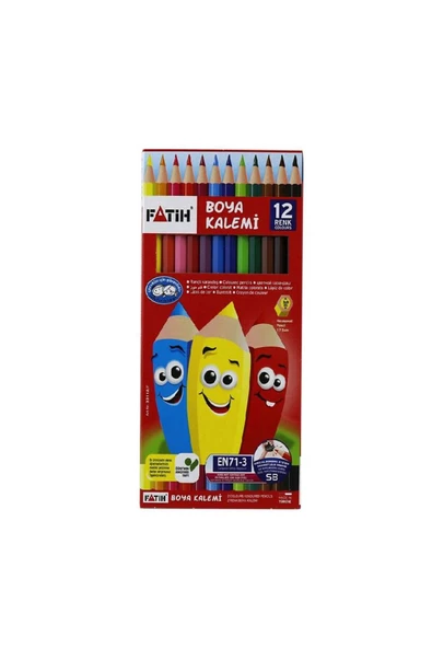 Fatih 12 Renk Kuru Boya 1/1 Tam Boy 33112 ürün görseli 1