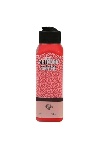 Artdeco Akrilik Boya 140 Ml 3016 Kırmızı ürün görseli 1