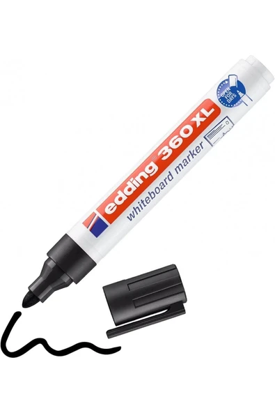 Edding 360 Xl Board Marker Doldurulabilir Yazı Tahtası Kalemi Siyah ürün görseli 1