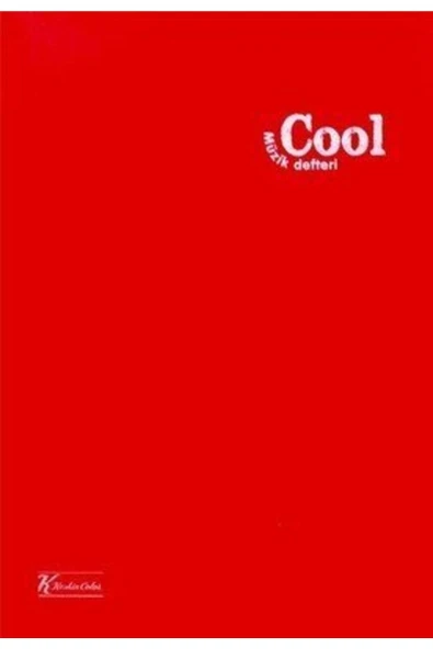 KESKİN COLOR Cool Kırmızı Dikişli Plastik Kapak 32 Yaprak A4 Müzik Defteri ürün görseli 1