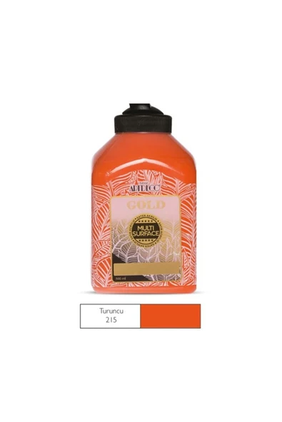 Artdeco Gold Multi Surface Akrilik Boya 500 Ml. 215 Turuncu ürün görseli 1